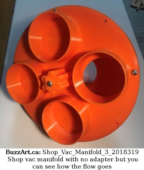 Shop vac adapter manifold